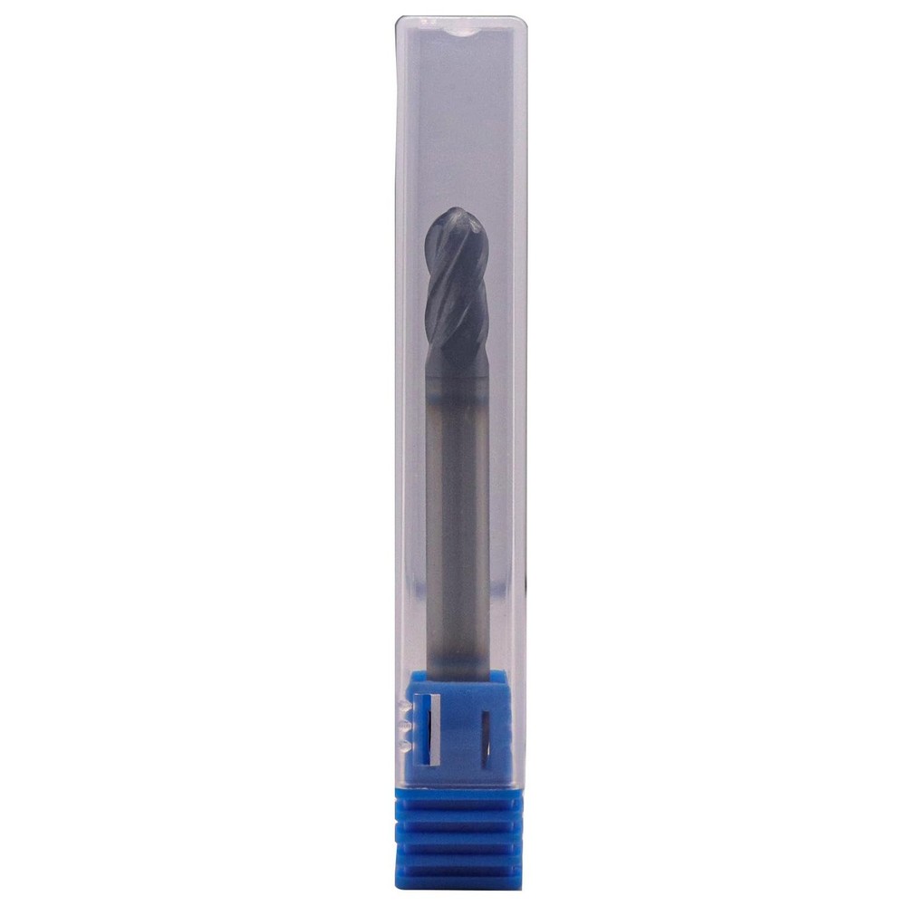 1/4" Solid Carbide Ball Nose End Mill - Double End - AlTiN Coated, 4 Flute, 3...