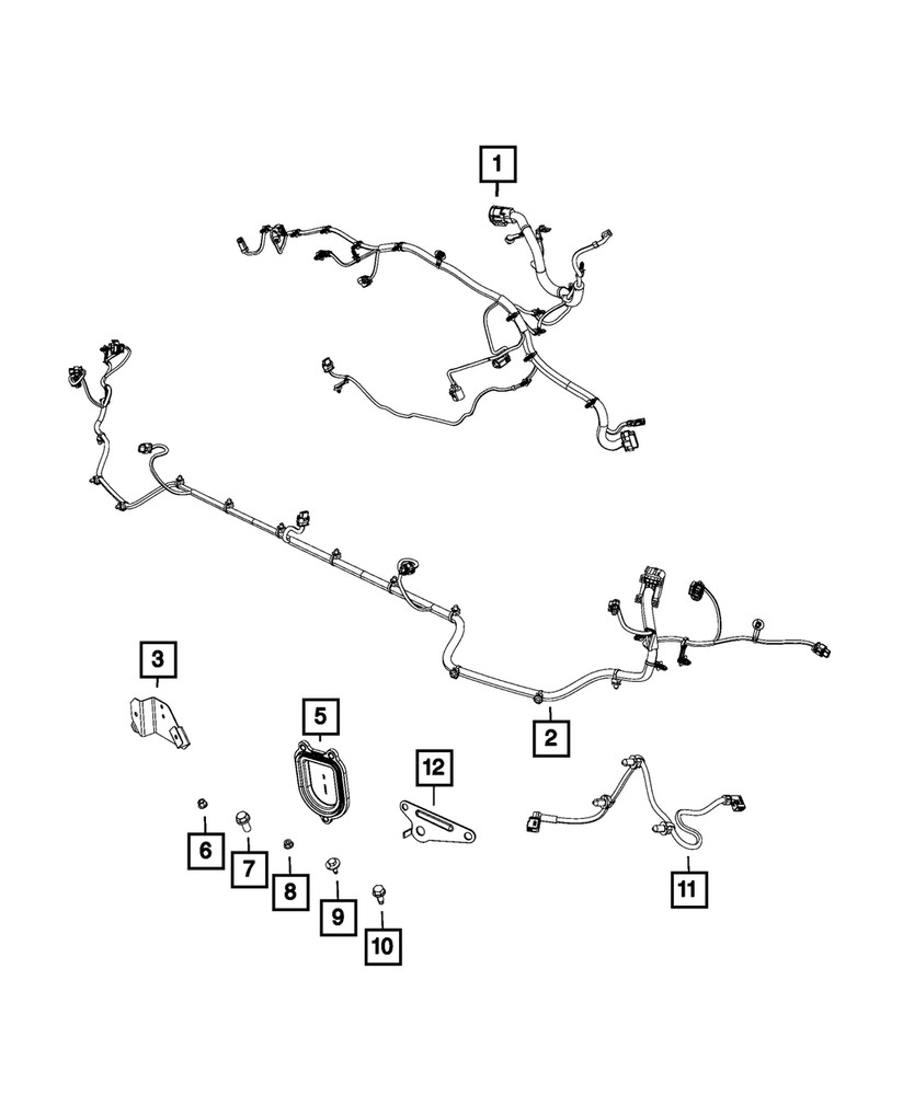 Genuine Mopar Front End Module Wiring 68361101AD