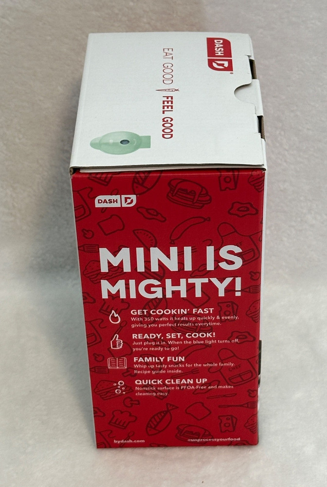 Dash Mini Maker Portable Grill Machine 4” Non Stick - New!