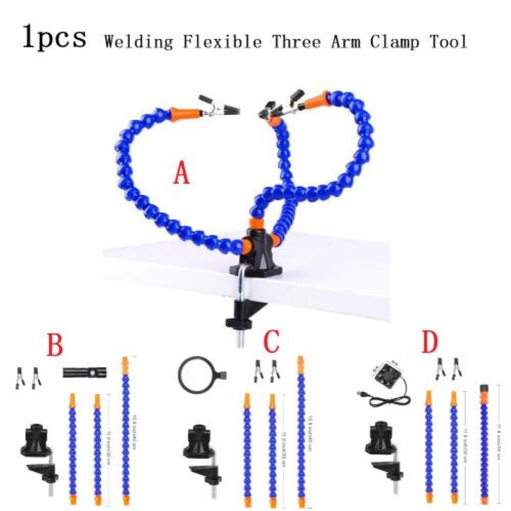 Improved Soldering Third Hand with Adjustable Arms Increase Efficiency