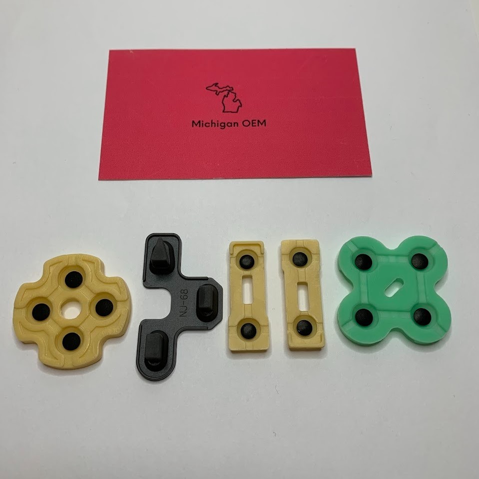 Replacement Conductive Rubber Pad Set for Sony PlayStation 2 (PS2) Controller