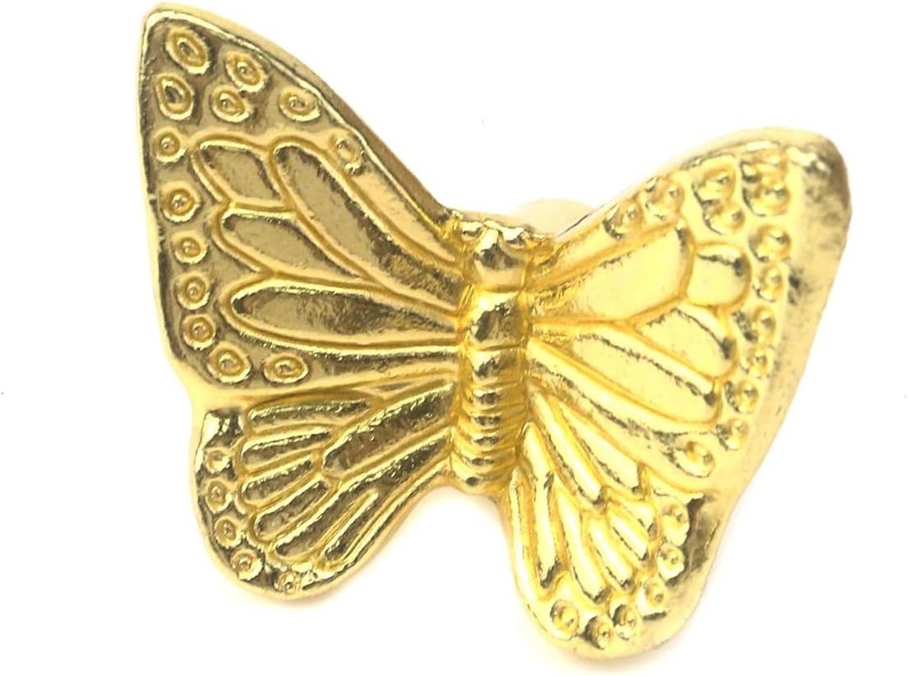 10 Pieces Vintage Butterfly Knobs, Single Hole Knobs with Screws for