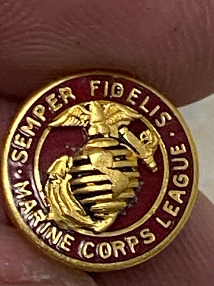 US Marine Corps League Screwback Lapel Pin