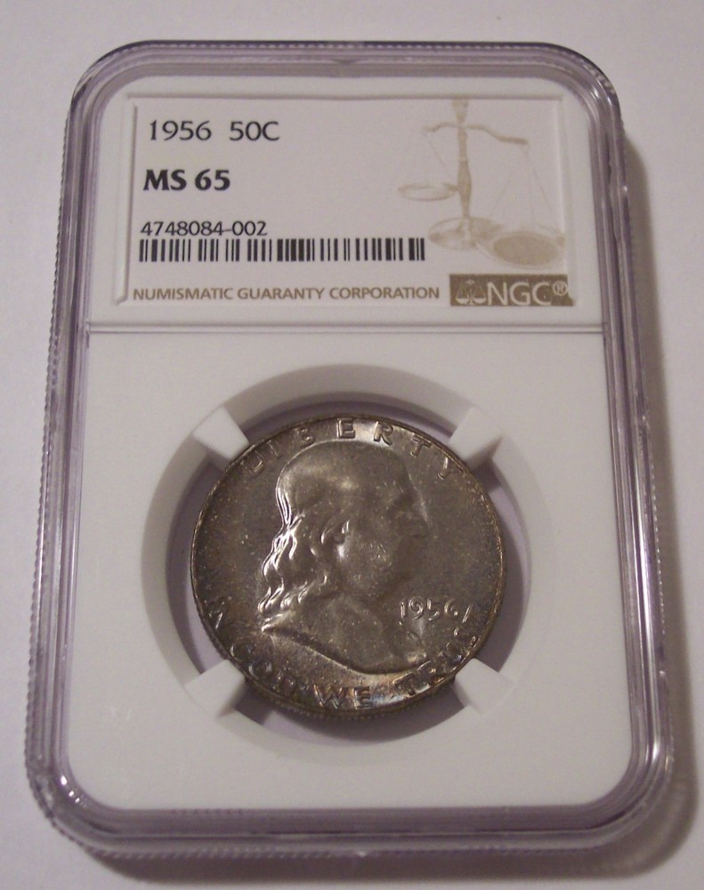 NGC 1956 Franklin Half Dollar MS65 Toned*
