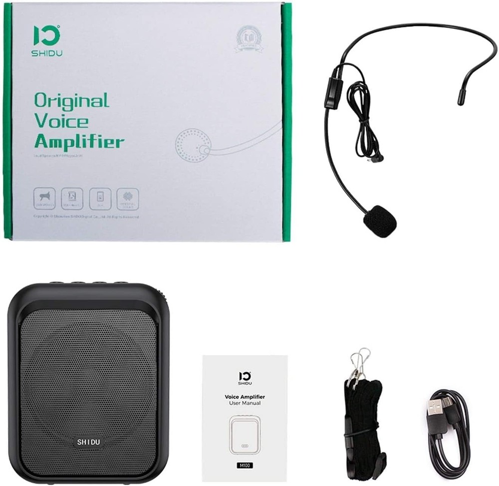 Portable PA Speaker Amplifier & Microphone System Bluetooth Rechargeable