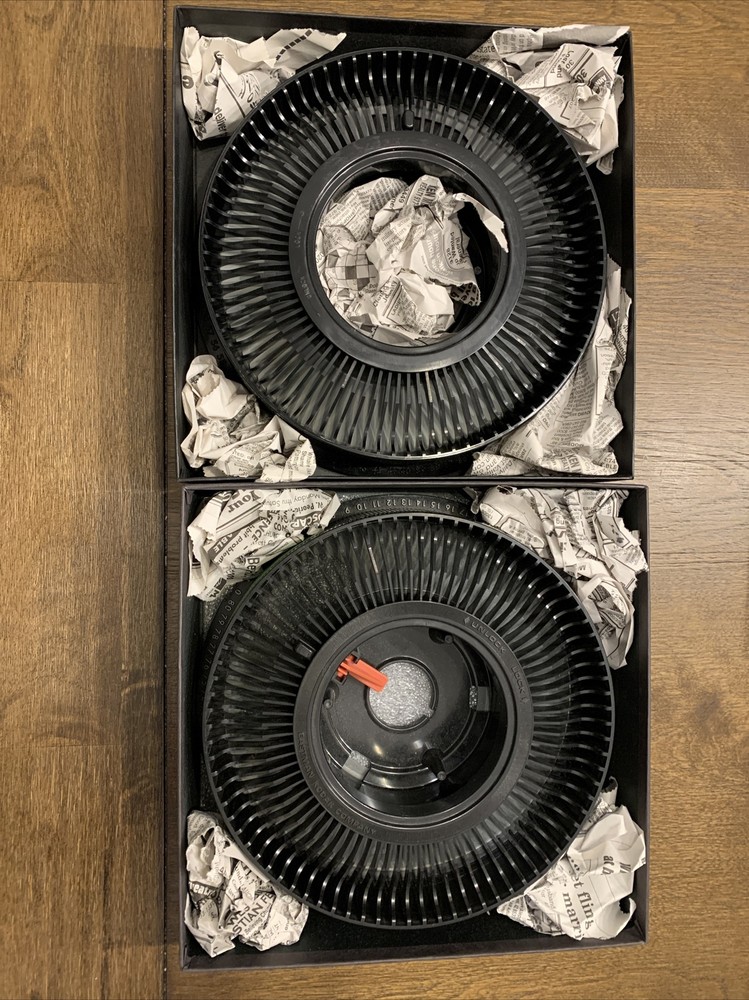 2 Kodak Carousel 140 slide Trays