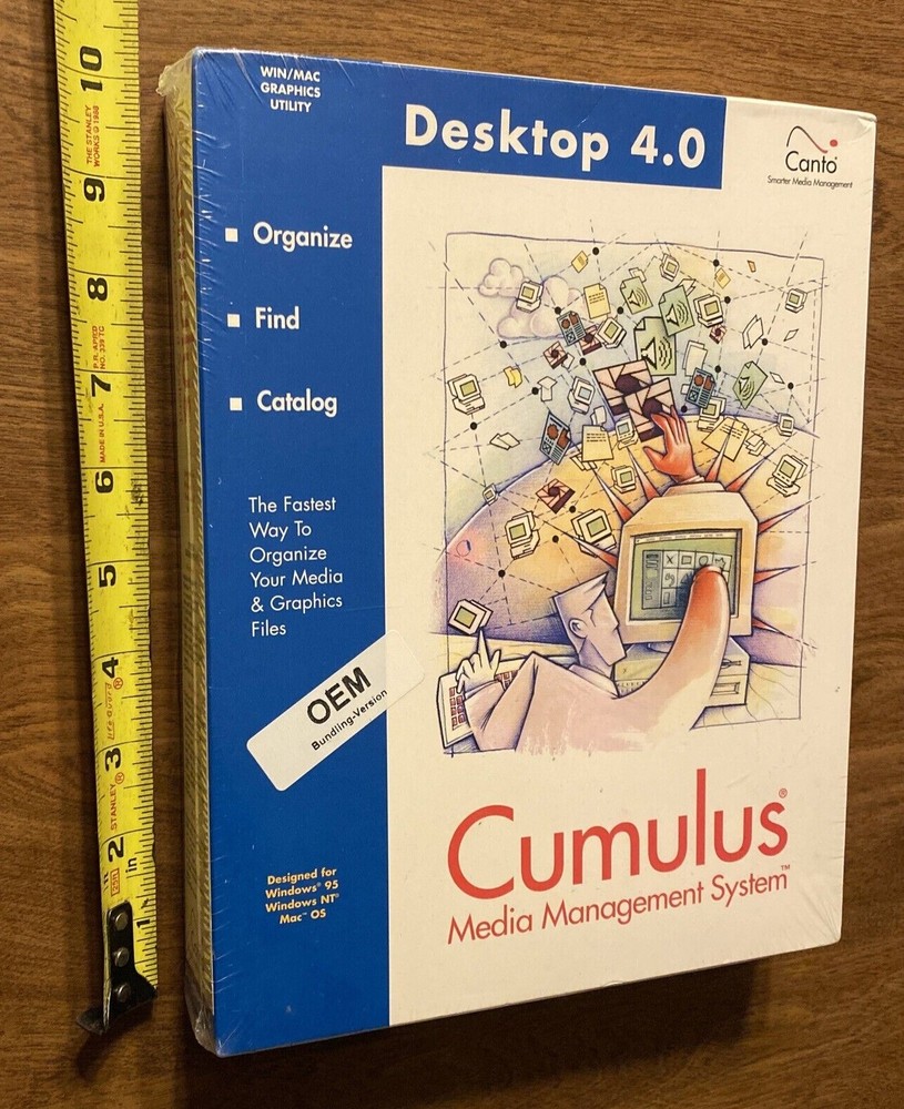 Canto Cumulus Media Management System Software Desktop 4.0 Windows 95 NT Mac A8