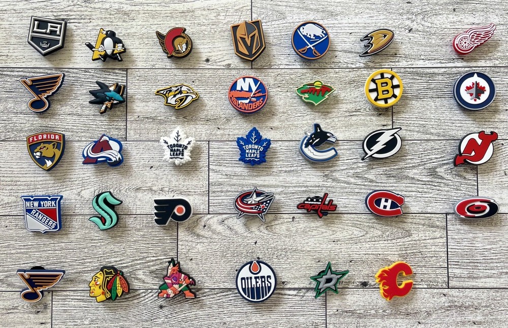 NHL Charms compatible that fits Crocs/ Straw Toppers