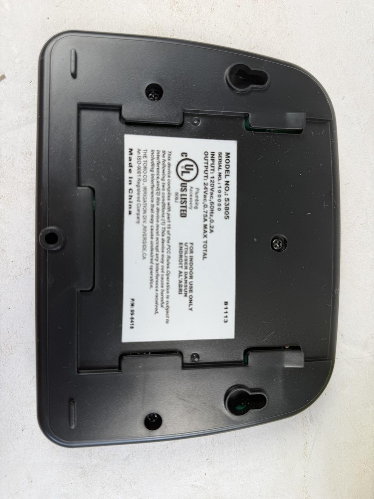 Toro Lawn Master II 4 Zone Timer Model 53805 Automatic Irrigation Controller Sys