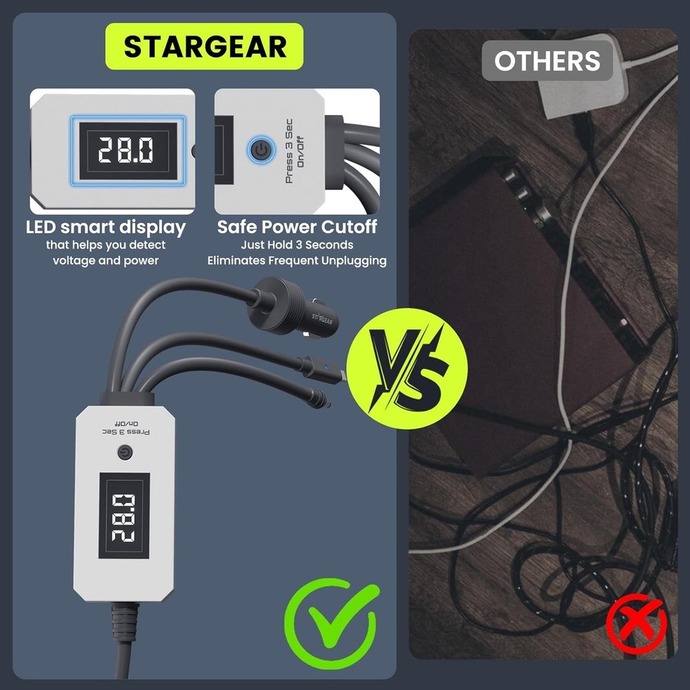 Starlink Mini 3-in-1 Charger with On/Off Switch