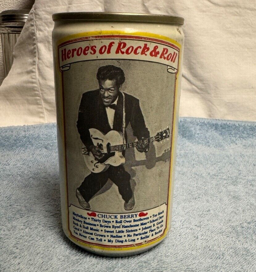 Rock & Roll Beer Chuck Berry Vintage Empty Beer Can 12oz Empty