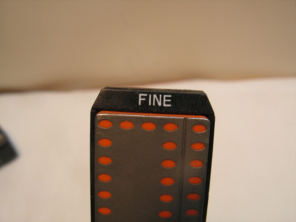 Smith's 4-Inch FINE & COARSE Diamond Combo Sharpening Stones Case & Handle