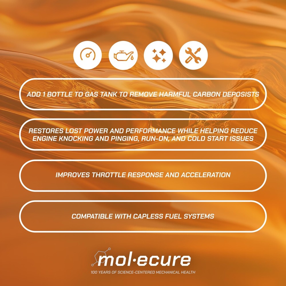 Molecure Pea Complete Fuel System Cleaner 12 oz – High-Strength Fuel...