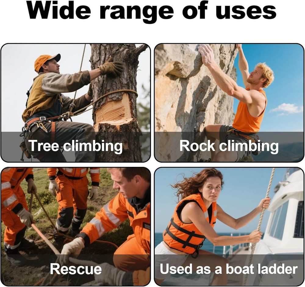 3-Step Hunting Climbing Aider, 5.3ft Lightweight Tree Stand Steps Easy-to-Use Ro