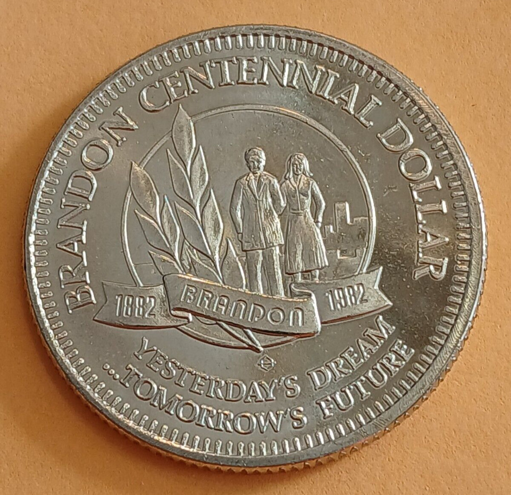1982 Brandon Manitoba $1 Trade Dollar Token #MB39 Centennial