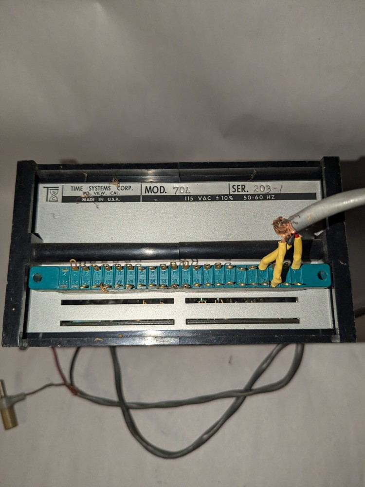 Vintage TSC Time Systems Corp Model 704, Current Counter Measure ??