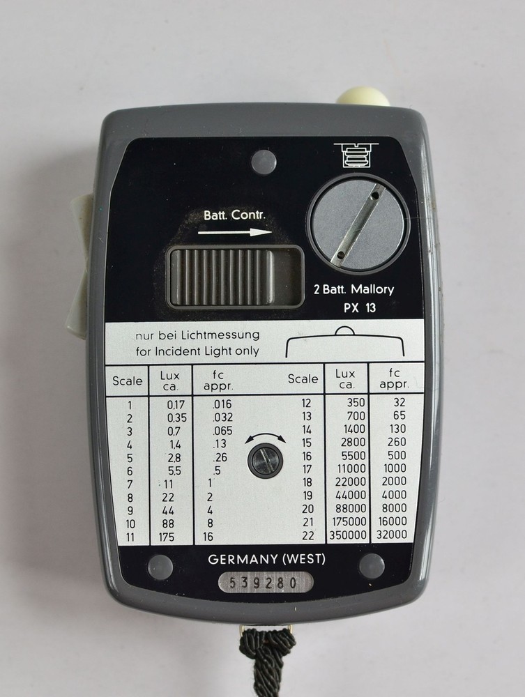 Gossen Luna Pro Light Meter with Original Leather Case UNTESTED West Germany