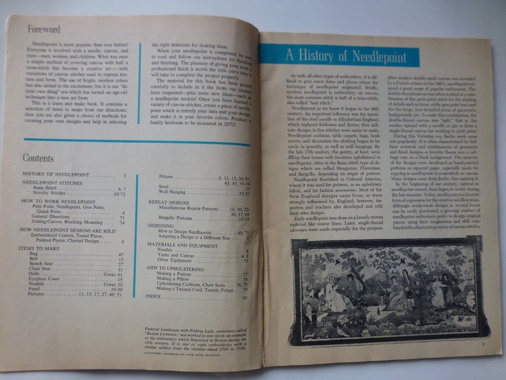 McCall's Needlepoint for Beginners Book 2 - 1972 - 24 Patterns