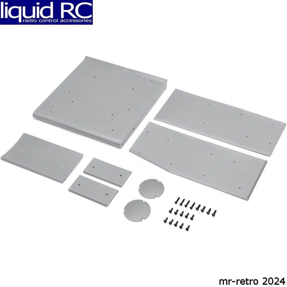 Losi LOS-1893 Wing Panel Set Silver: 22S Sprint