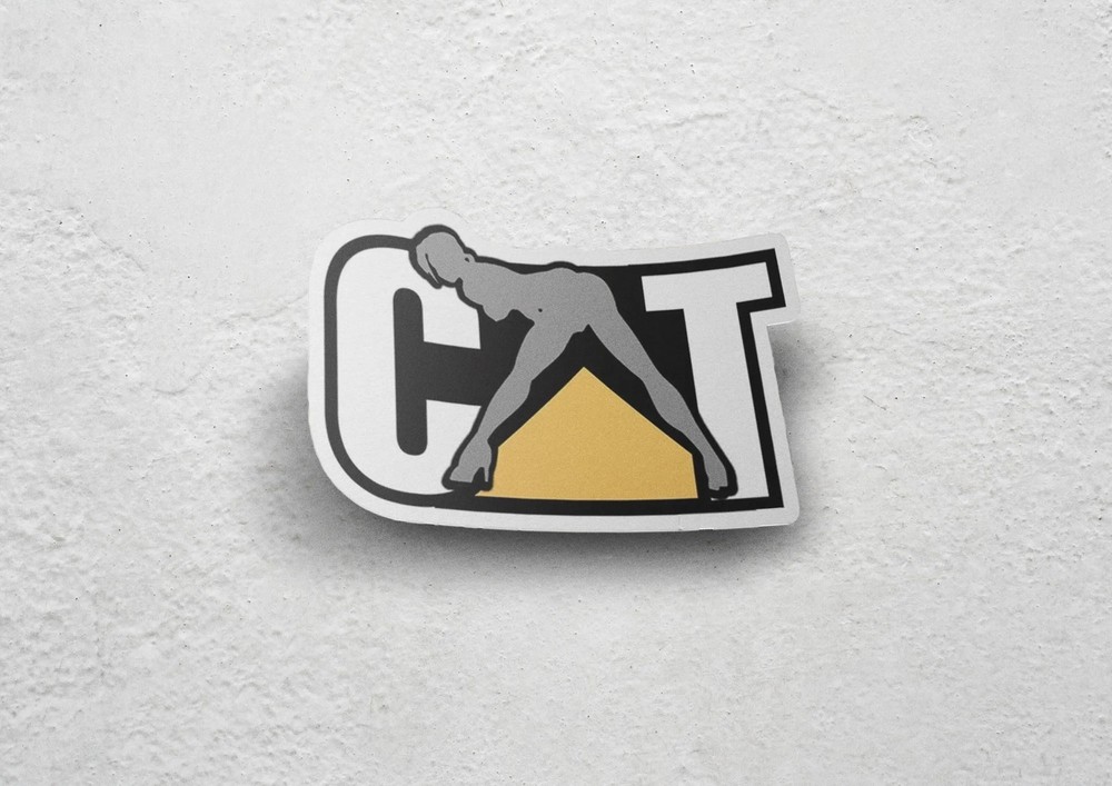 Hooker CAT Heavy Equipment Sticker
