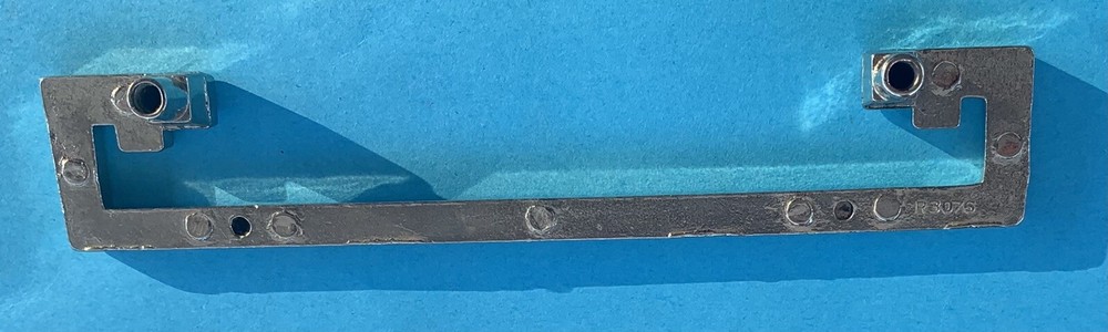 Chrome Mid Century Modern MCM Art Deco Drawer Pull Cabinet Handle 4.25” centers
