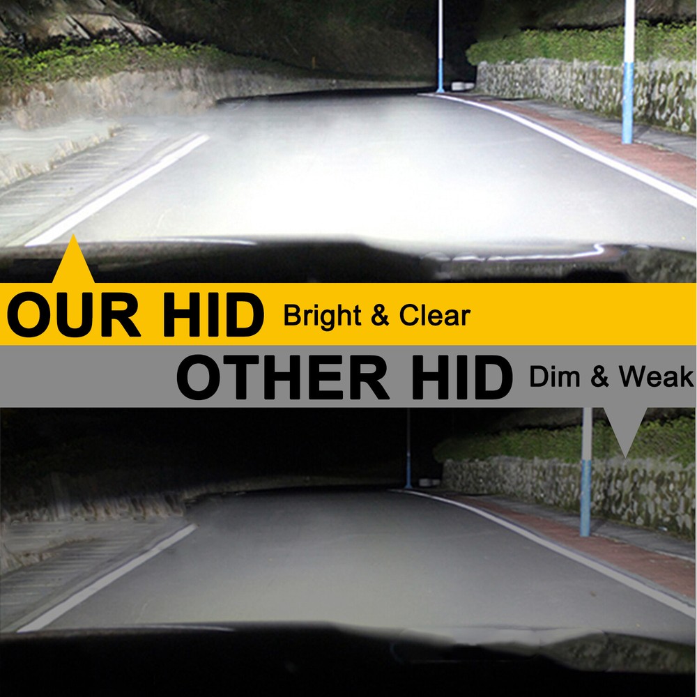 2 Pack D2S 35W 10000K HID Xenon Replacement Low/High Beam Headlight Lamp Bulbs