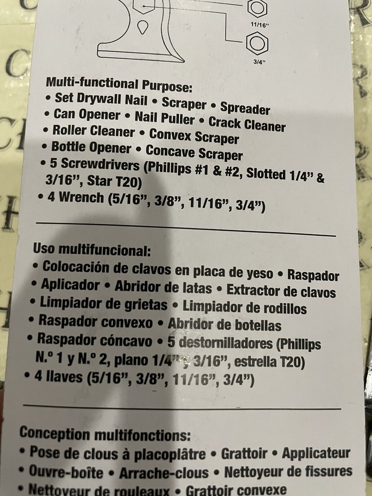 2X Red Devil 6295 EZ Grip 3" Painter's 19 In 1 Tool With Soft Grip Handle