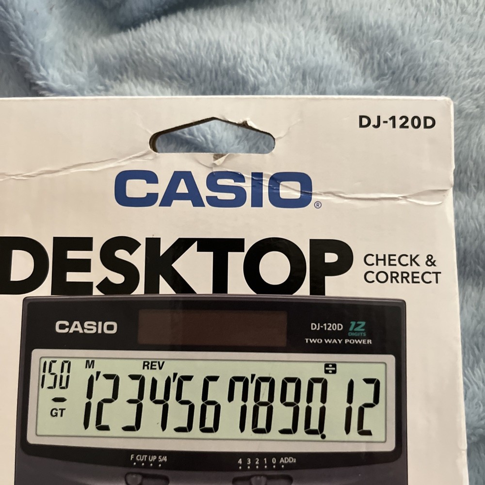 Casio Check & Recheck DJ-120D Plus Calculator Check & Correct