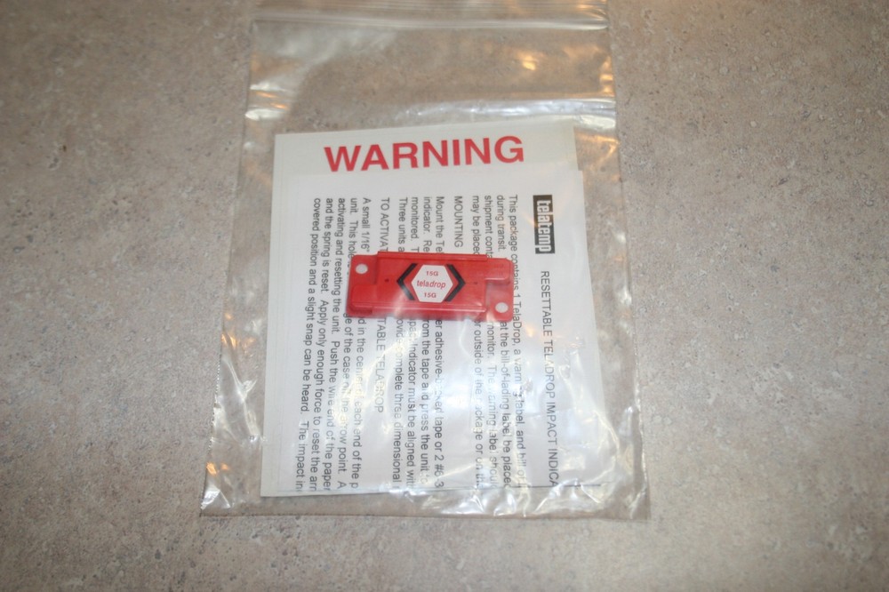 Teladrop shock indicator (15G)