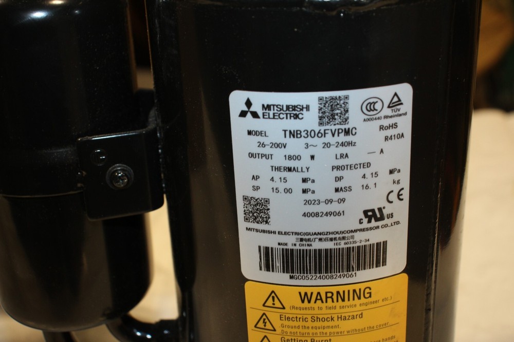 Mitsubishi Electric Compressor TNB306FVPMC 26-200V