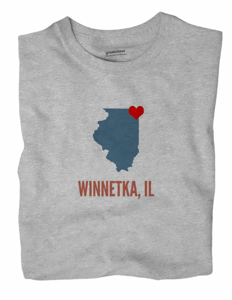 Winnetka Illinois IL T-Shirt HEART