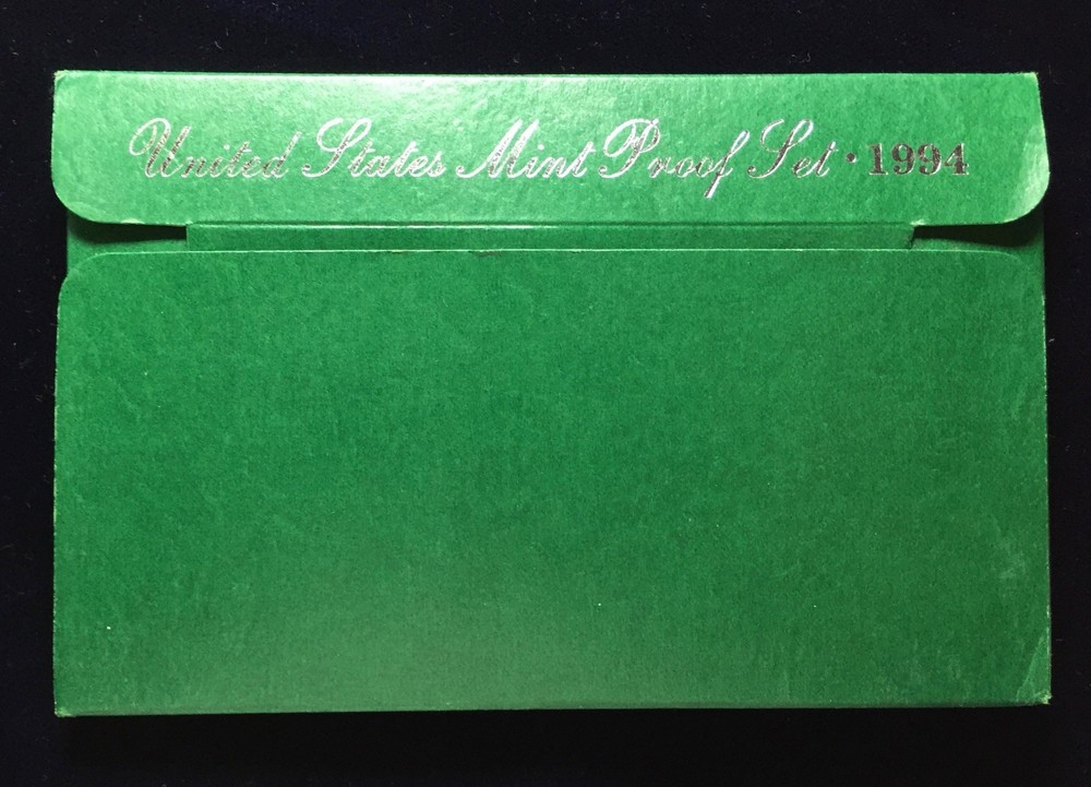 1994 US Mint Proof Set 5 Piece Clad Set COA OGP