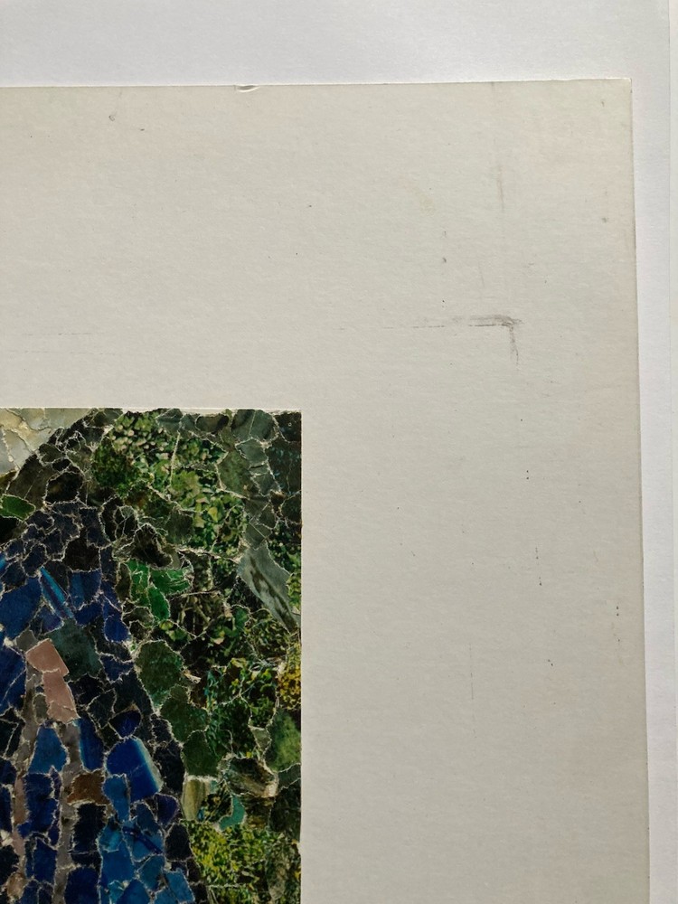 Vintage Abstract Collage Art Piece On Paper