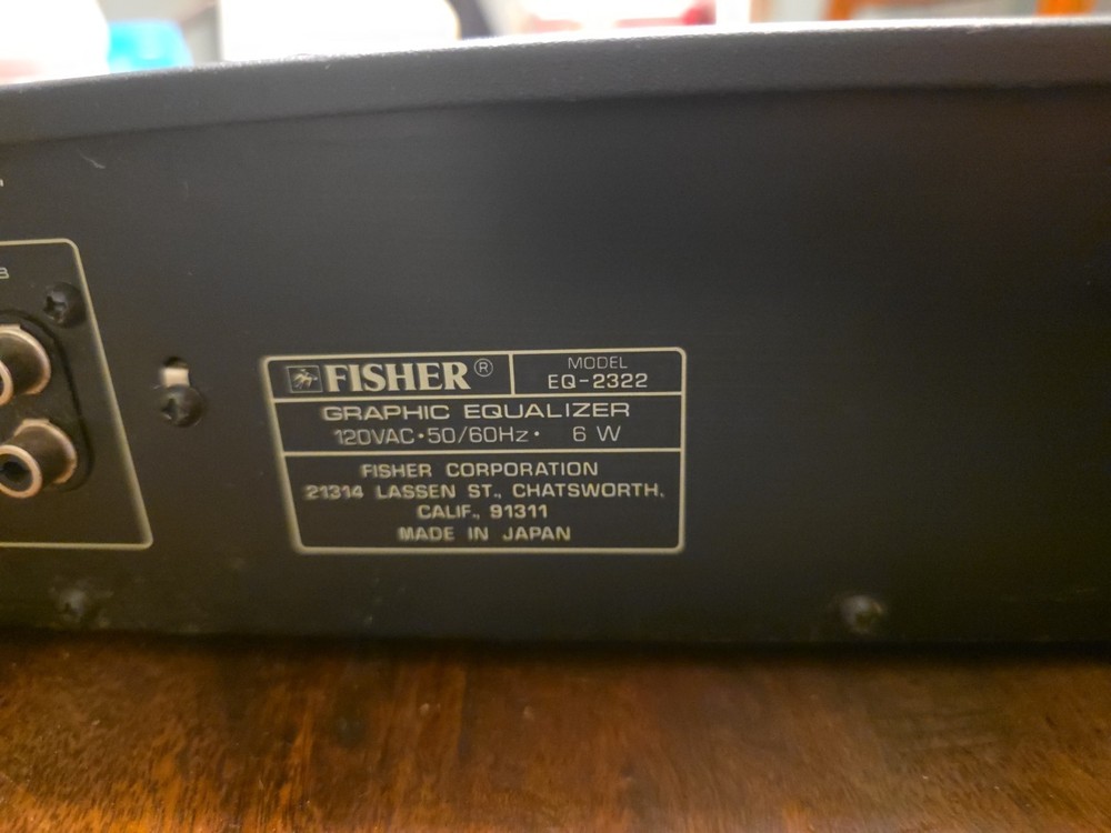 Fisher Graphic Equalizer EQ-2322