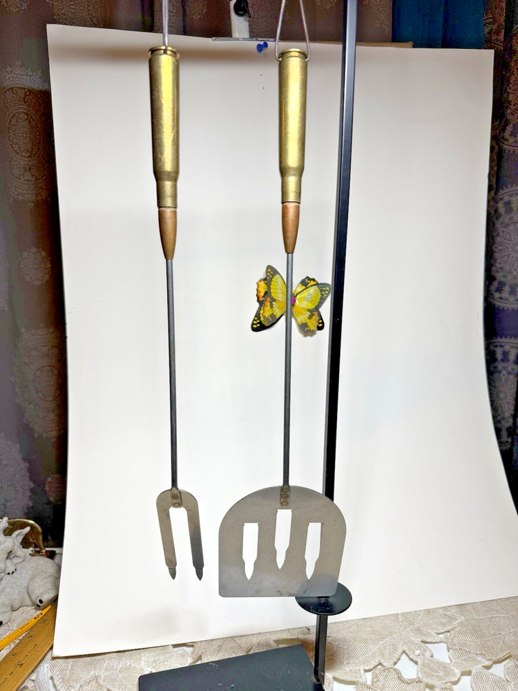 Bullet Handle Cook Out Fork & Spatula
