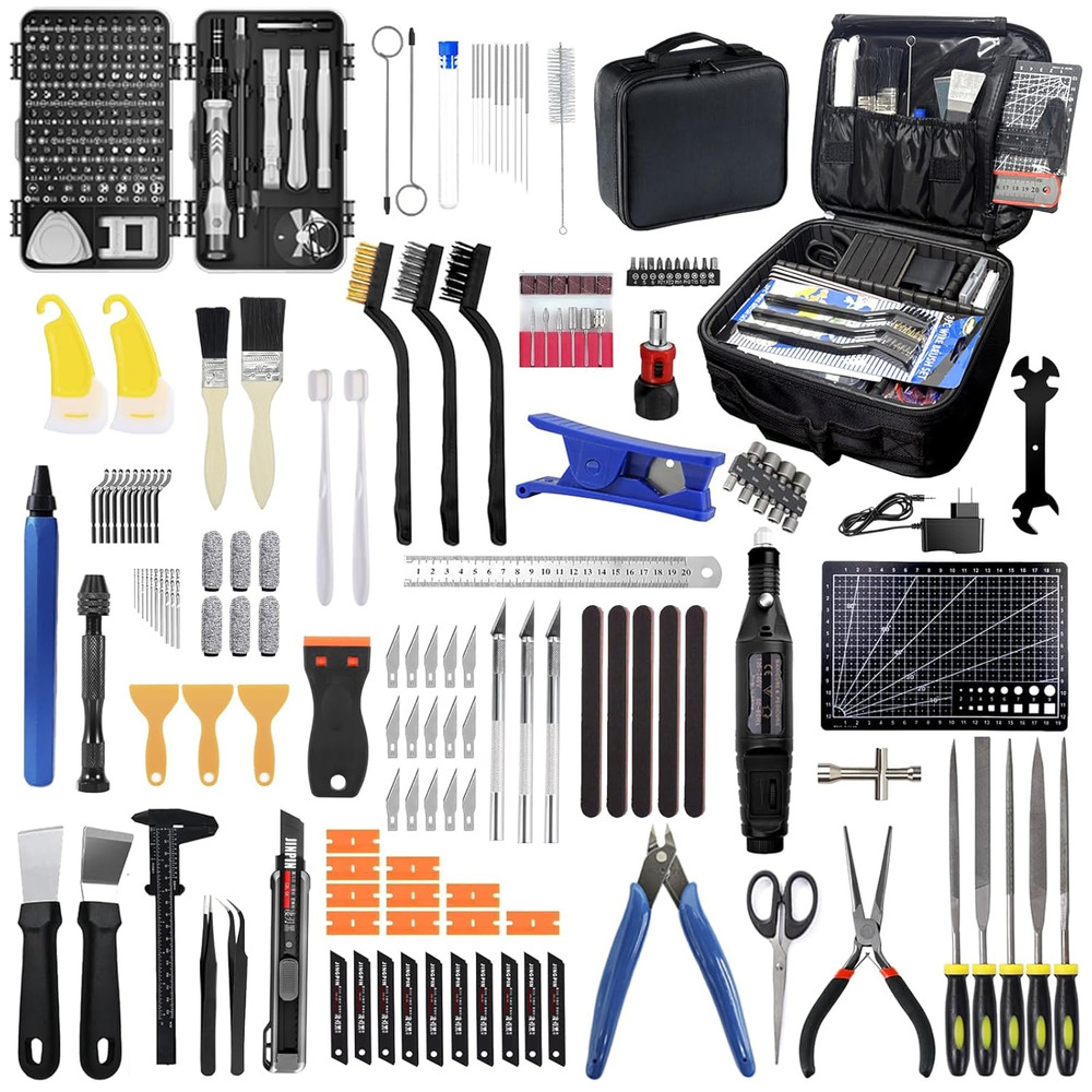 262-Piece 3D Printer Tool Set with Bag - Complete Model Tool Kit