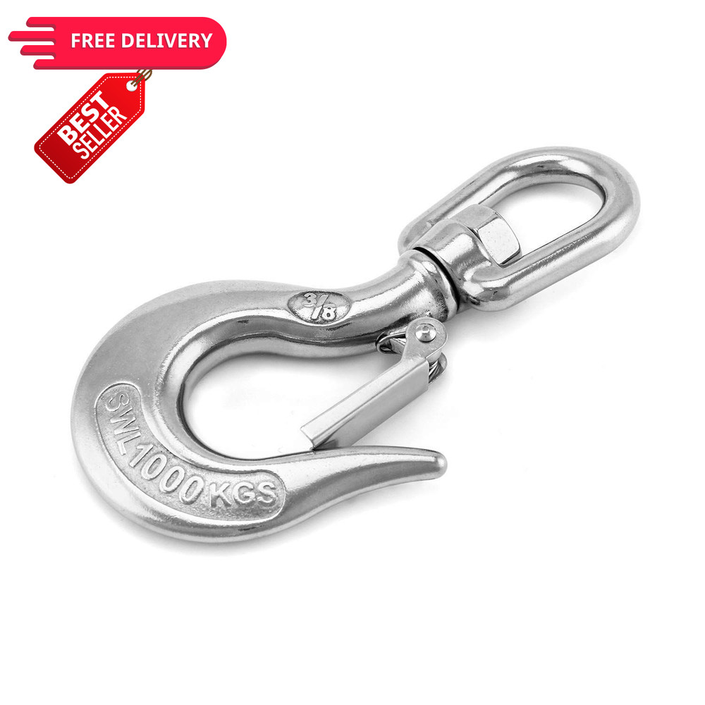 QWORK Chain Hook, Swivel Hoist Slip Hooks, Clevis...