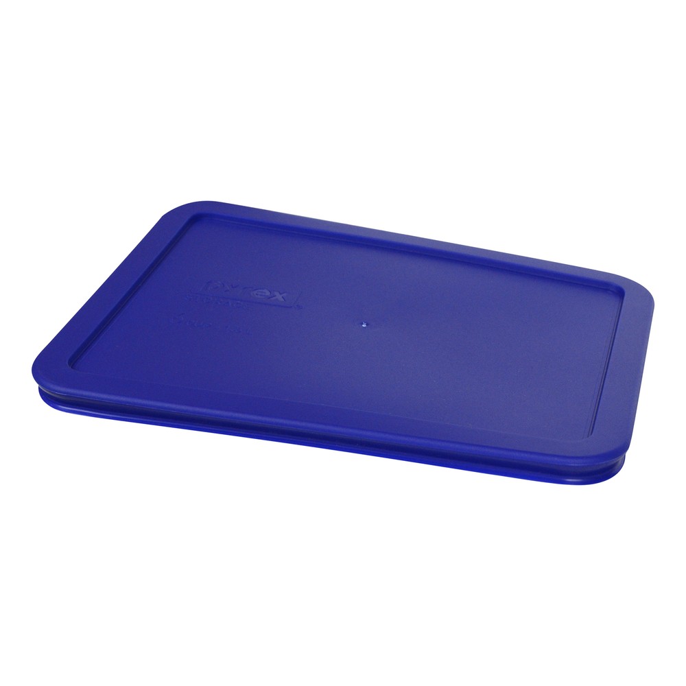 Pyrex 7211-PC Rectangular Blue 6 Cup Plastic Storage Lid 2PK for Glass Dish