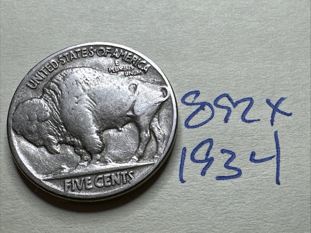 1934 BUFFALO HEAD NICKEL 892X