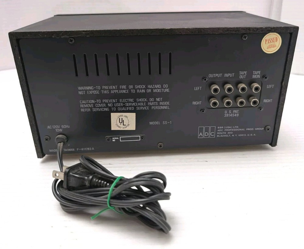 ADC Sound Shaper One Stereo Frequency Equalizer Model SS-1