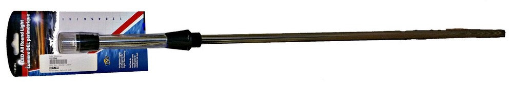 Marpac 51596 LED Stern Navigation White Light 36" Pole for 2pin Std plug Boat