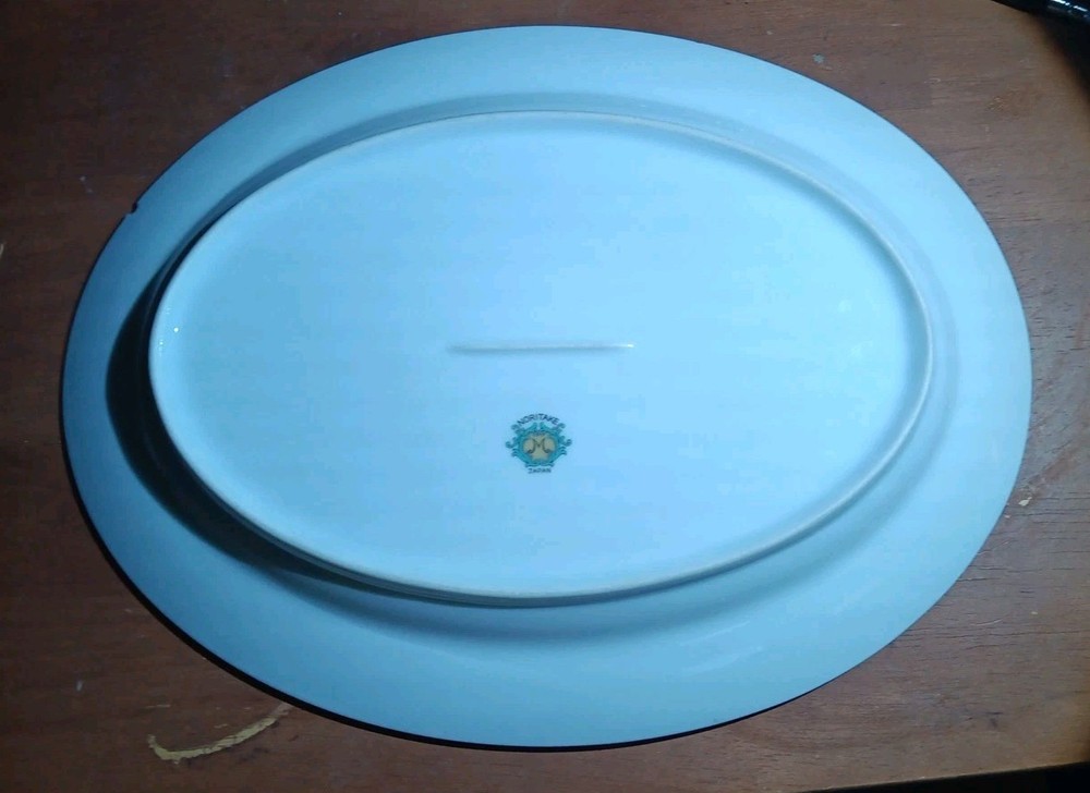 Vintage Noritake Pattern Conover Oval Serving Dish 11" × 8-1/2 w/Small Flea Bite