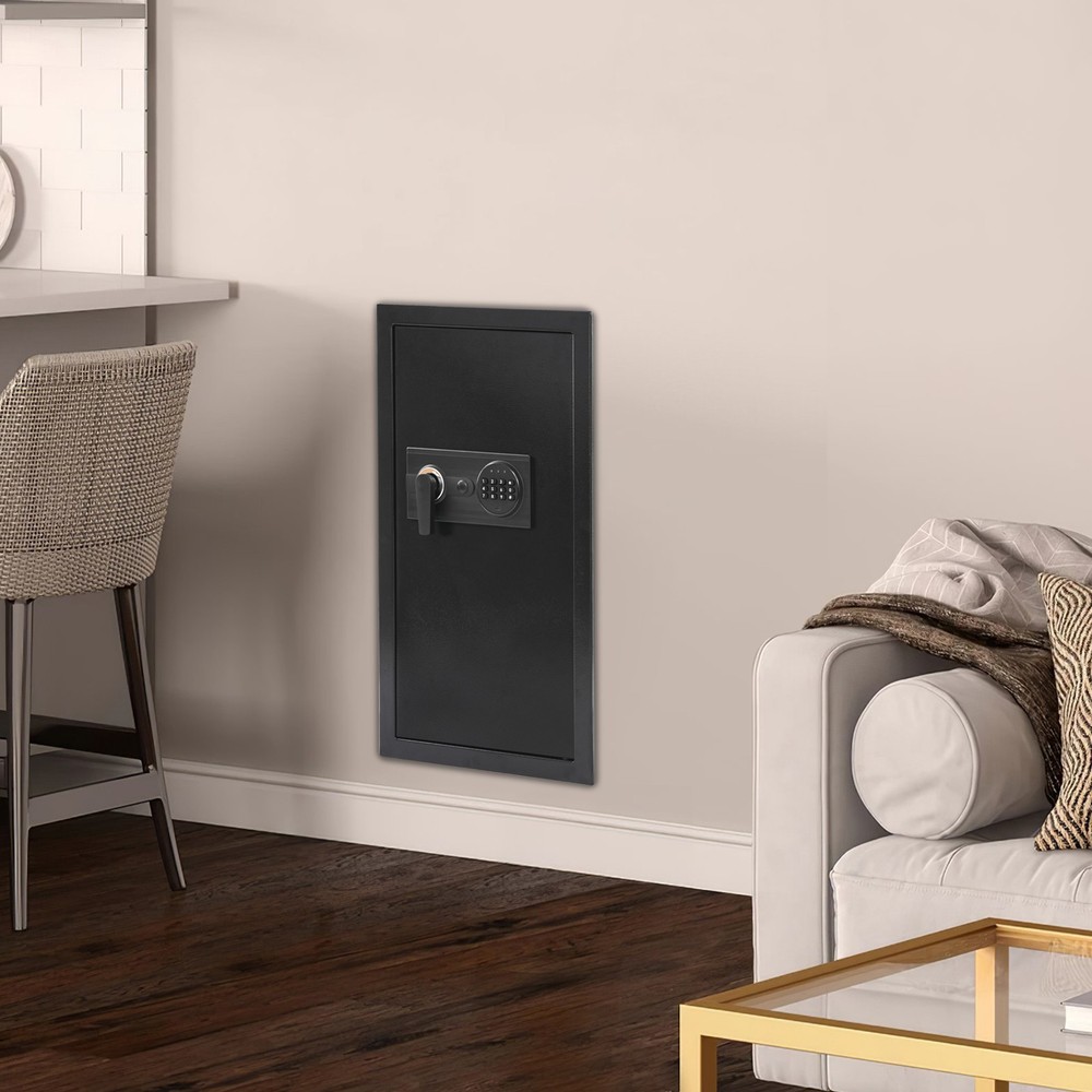 Wall-mounted Safe with Keys, Hidden Wall Safe Home Security 65cm