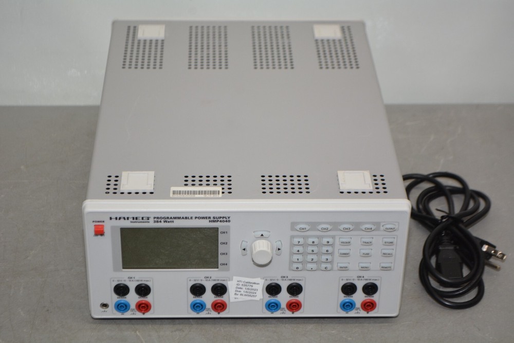 ^ Hameg Programmable 384 Watt Power Supply HMP4040 W/ HO720 Dual Interface