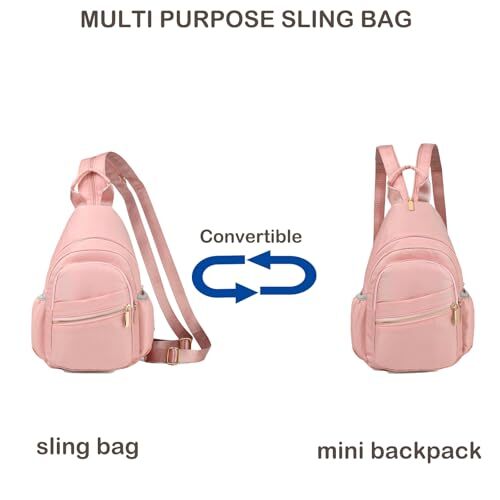 Small Sling Bag for Women Mini Backpack Sling Backpack Convertible Small