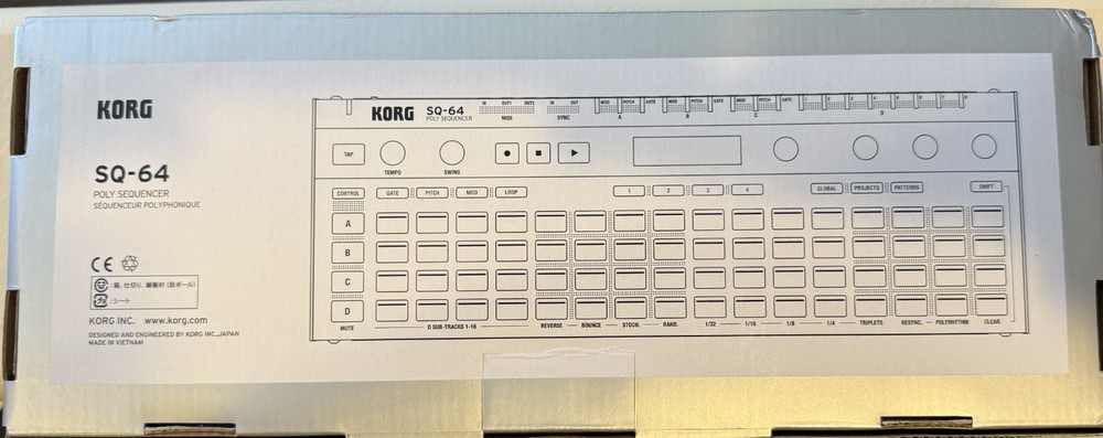 Korg SQ64 Polyphonic Sequencer Poly SQ-64 NIB
