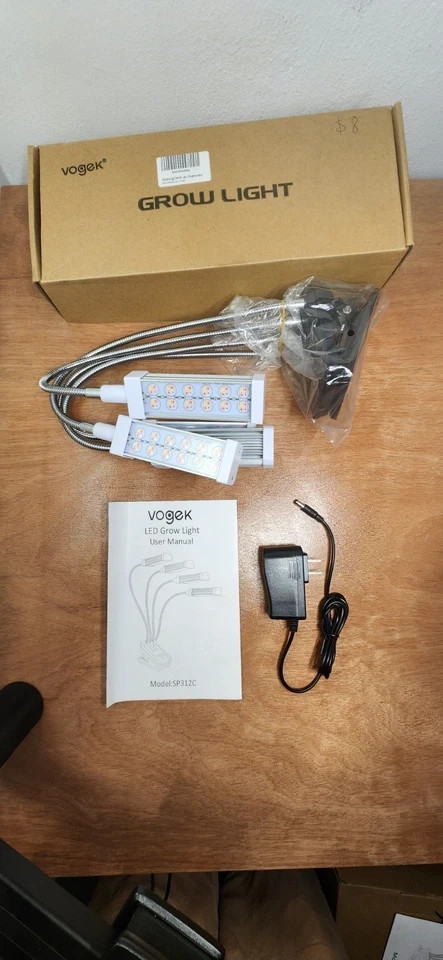 Vogek SP313 LED Grow Light*Full Spectrum*Adjustable Brightness & Timer*