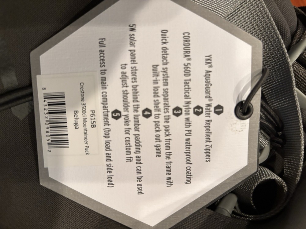 Pnuma Outdoors Crestone Mountaineer Pack