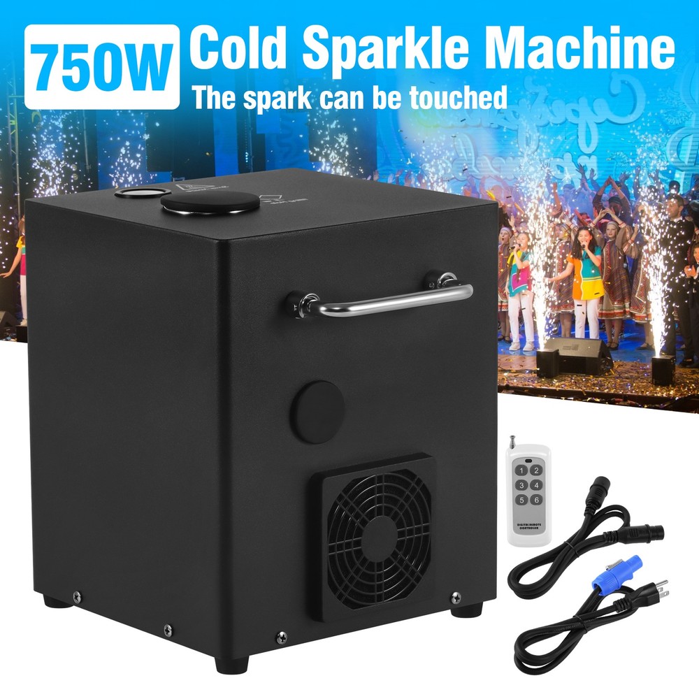 750W Cold Spark Machine DMX Firework Stage Effect DJ Disco Event