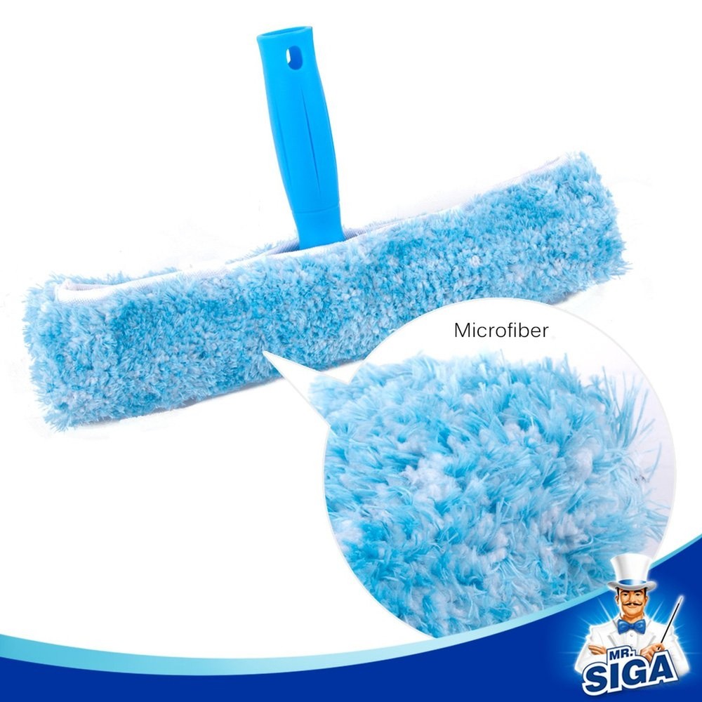 MR.SIGA Professional Window Cleaning Combo - Squeegee & Microfiber Window Scr...